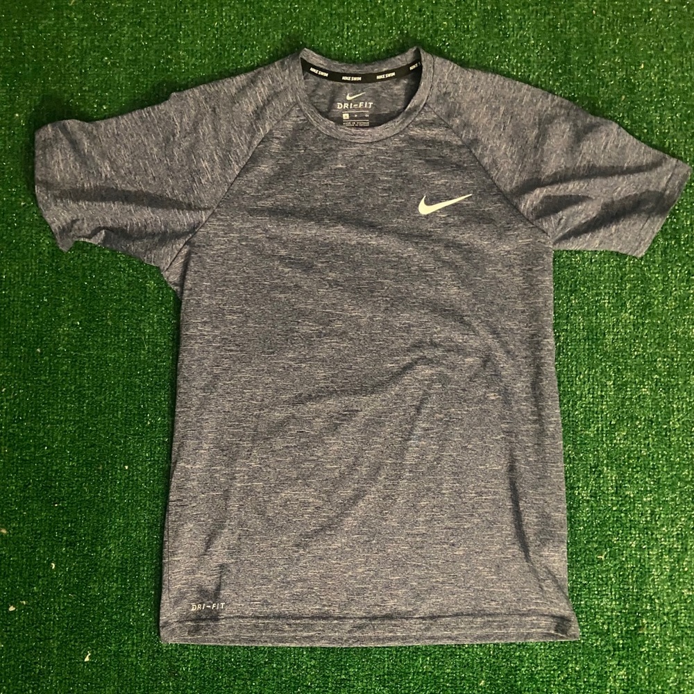 Grey Nike Dri-fit Swim Shirt Size S